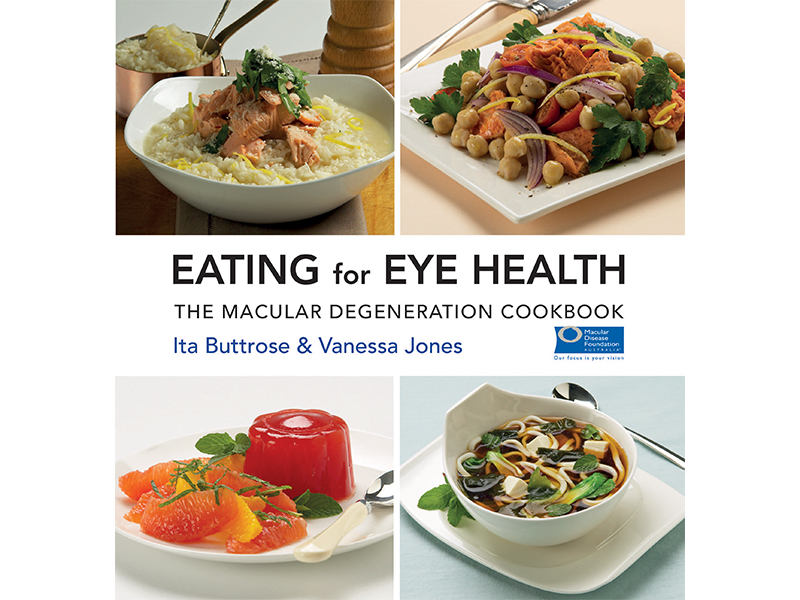 Cover of the Eating for Eye Health cookbook. 