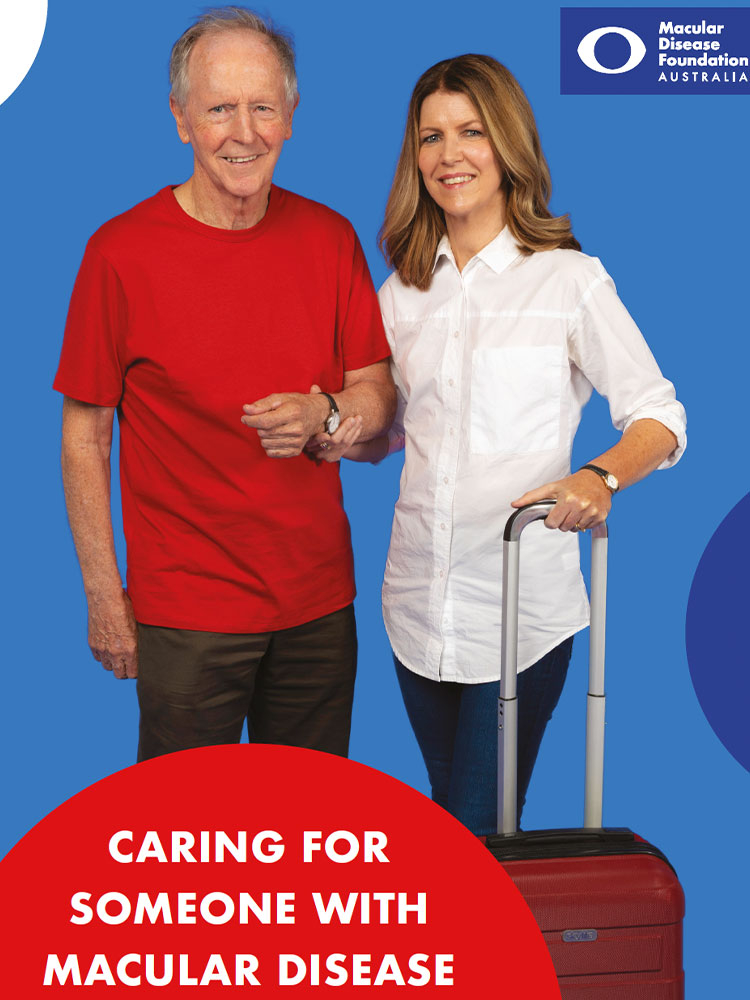 An image of the cover of the Caring for someone with macular disease resource book